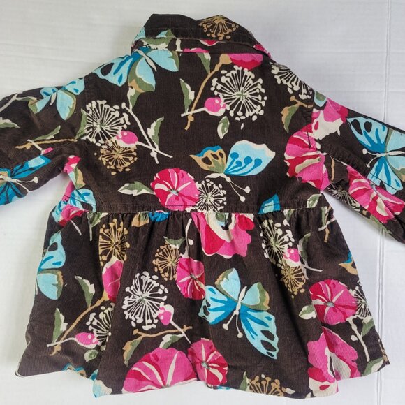 Gap Girls Corduroy Floral Jacket 2T Fall Toddler Outerwear - Picture 4 of 8